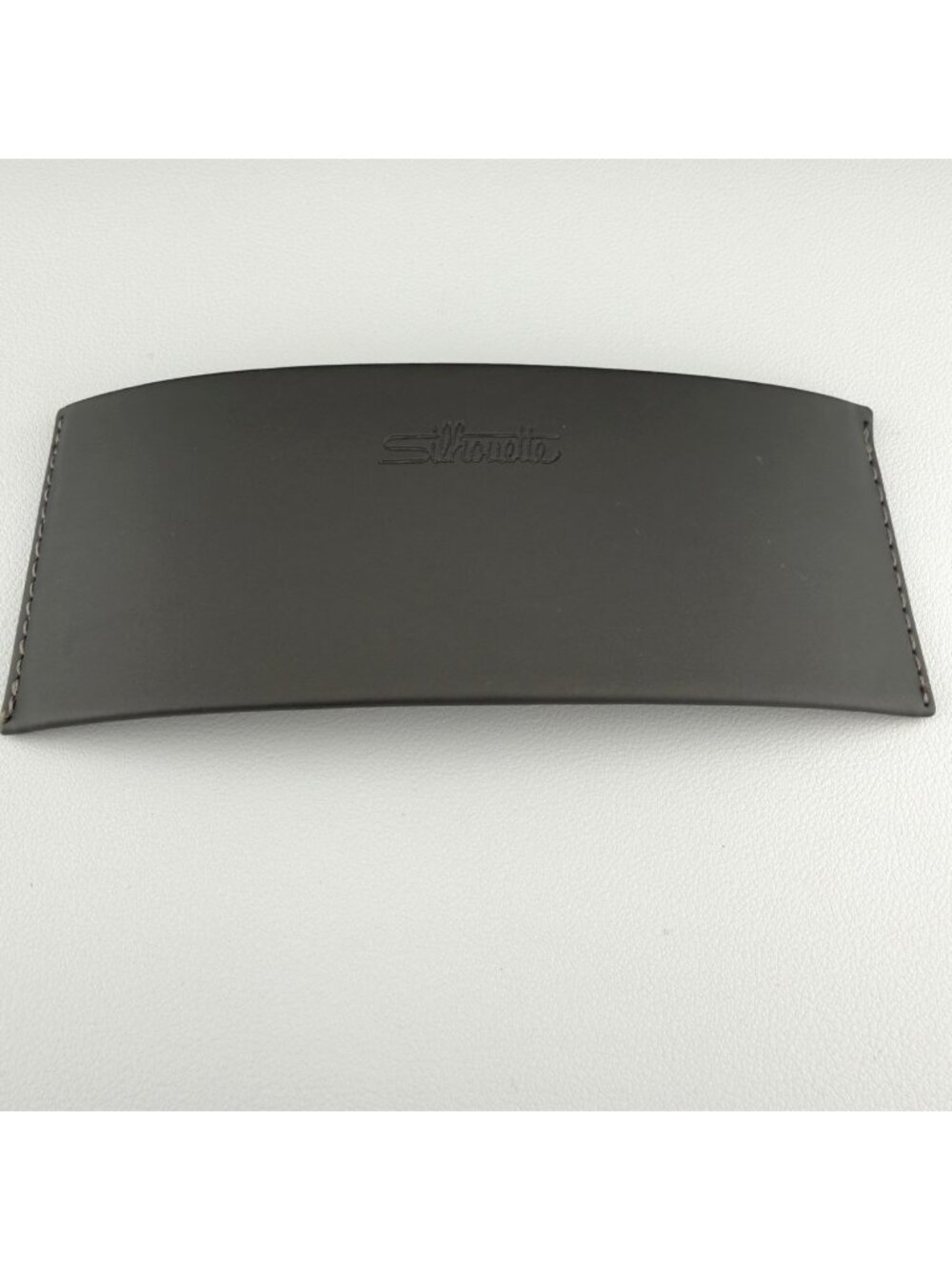 Silhouette Eyeglasses Case Slim Grey Flat